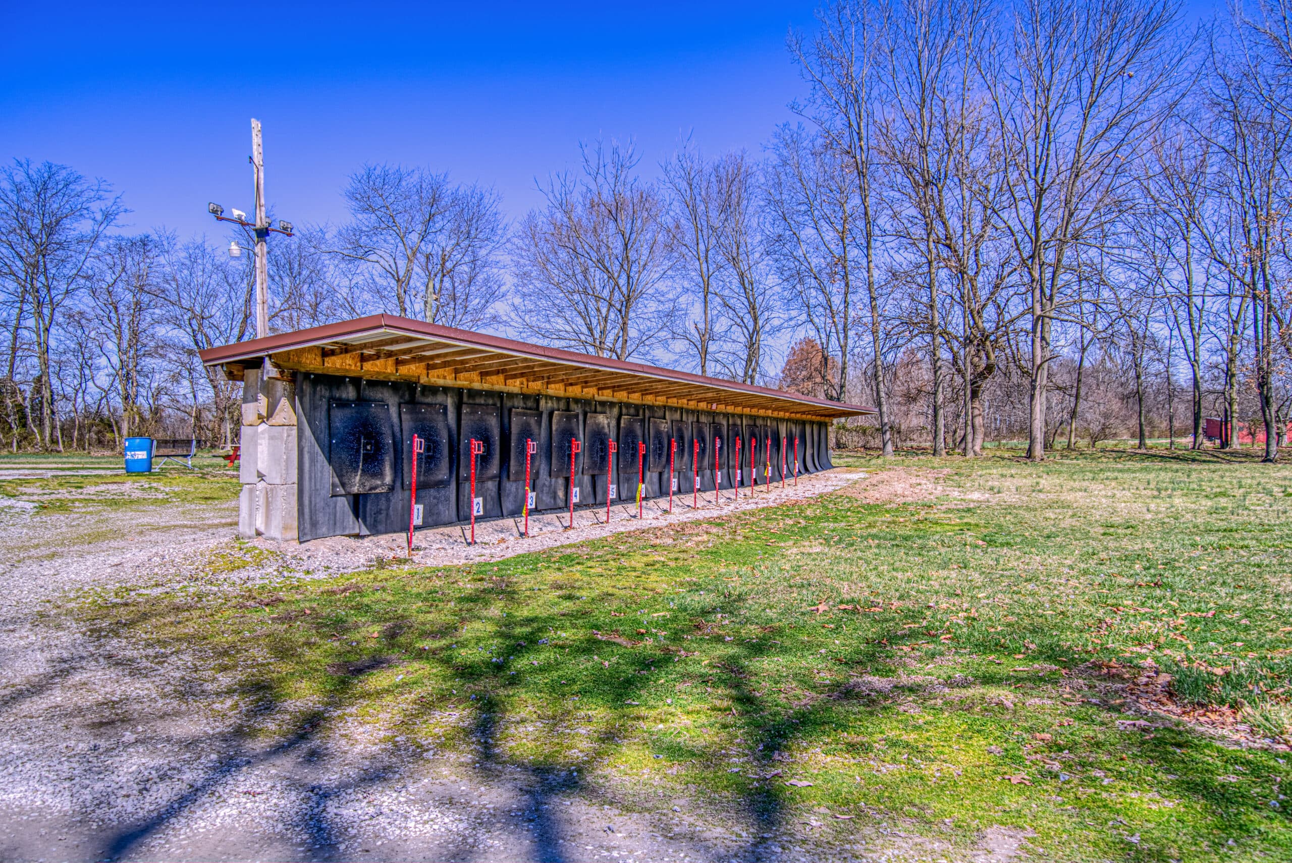 Covered shooting area